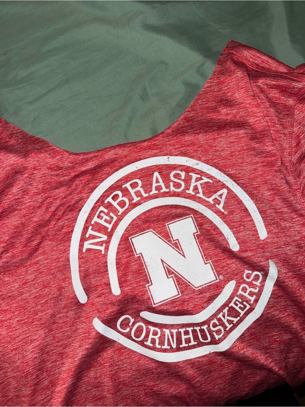 Nebraska Cornhuskers Red Logo Tee